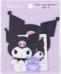 Juego de 3 calcomanías adhesivas Sanrio Kuromi Deluxe - Imagen 1 de 4