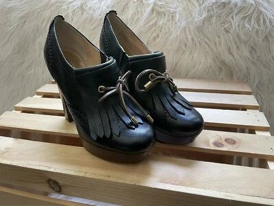 Sperry Topsider McKenna Black Sz 5 Platform Block Retro Vintage Heel Women Shoes - Image 1 of 4