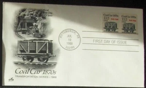 US FDC SC #2259 COAL CAR 1870s 1988. - Picture 1 of 1