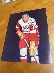 Sid Abel signed Autographed Detroit Red Wings Vintage 8x10 Photo