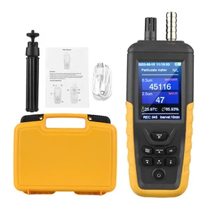 Air Quality Tester PM2.5 PM10 Meter Temperature Humidity Monitor Gas Detector  - Picture 1 of 8