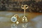 2ct Round Cut Lab Created  Diamond Trending Stud Earrings 14k Yellow Gold Plated
