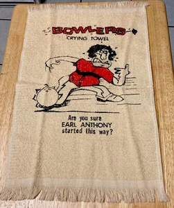 Vintage Bowlers Crying Towel “Are you sure Earl Anthony started this way? NICE - Picture 1 of 6