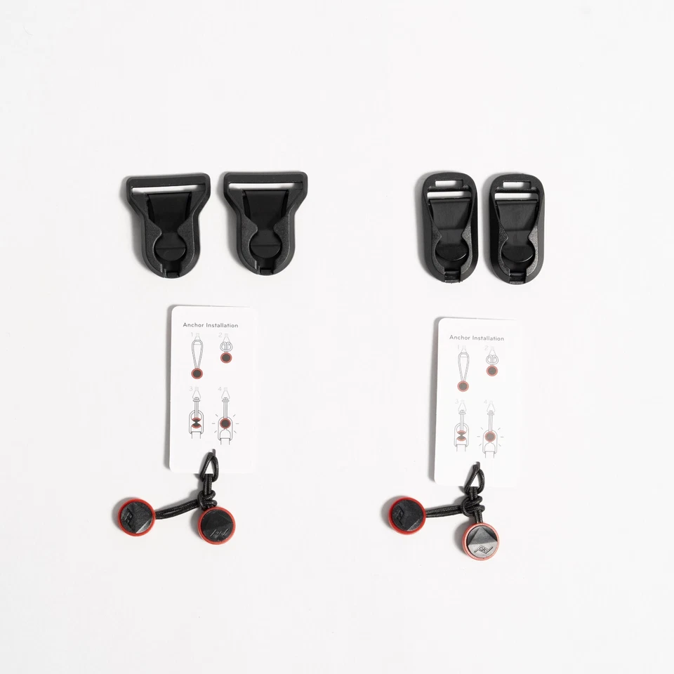 4x Peak Design Anchors &  4x camera strap quick mounts for 1.25" wide strap - Image 1 of 4