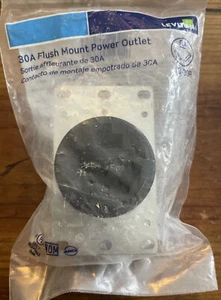 Leviton 5207-S10 30 Amp, 125/250 Volt, NEMA 10-30R, 3P, 3W, Flush MTG Receptacle - Picture 1 of 3