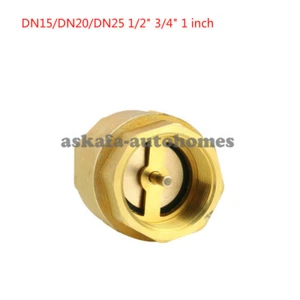 Brass In-Line Spring Vertical Check Valve for Water meter 1/2" 3/4" 1 inch - Picture 1 of 4