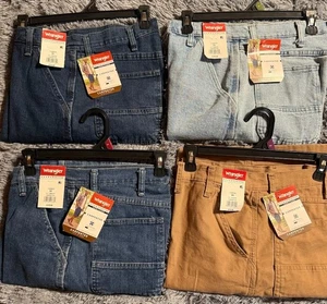 NWT Wrangler Men's Jean Shorts Five Star Heritage CARPENTER choose color & fit - Picture 1 of 16