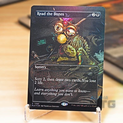 Read the Bones R Confetti Foil #7069 | SLD Secret Lair Drop Bonus Card - Image 1 of 2