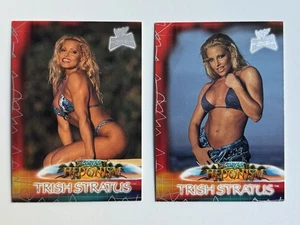 2001 Fleer WWF/WWE Ultimate Divas Collection 2 Card #94/99 TRISH STRATUS x2 RARE - Picture 1 of 6