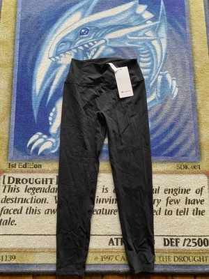 NUEVO CON ETIQUETAS LULULEMON Align HR Pantalón 25" Para Mujer Talla 8 Negro Leggings Yoga Mycra tiro alto Foto 1 de 4