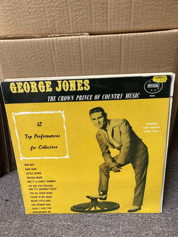 GEORGE JONES THE CROWN PRINCE OF COUNTRY MUSIC, VINYL LP, 9002, VG - Image 1 of 1