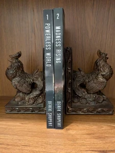 Derek Shupert Survive The Fall Book 1 & 2 Powerless World & Madness Rising Trade - Picture 1 of 7