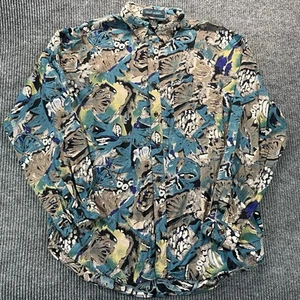 Camicia vintage Shah Safari uomo XL anni 80 90 Qatar Rayon audace arte tribale astratta - Foto 1 di 12