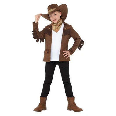 Sheriff Cowboy Costume Boys L 10-12 Years Kids New - Image 1 of 4