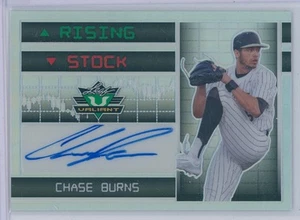 Chase Burns 2023 Leaf Valiant SILVER RISING STOCK Auto Autograph #5/10 - Picture 1 of 2