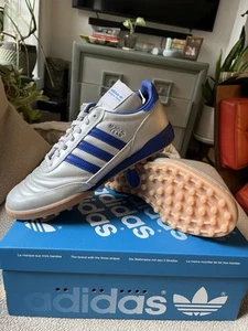 US10 adidas Mundial Team RS Turf Soccer Shoes Metallic Silver JI3512 - Picture 1 of 6