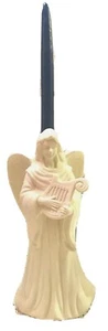 Partylite grande angelo lirico portacandele conico decorazione natalizia bisque 21” H - Foto 1 di 12