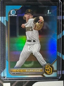 π₯ππ Dylan Lesko 2022 Bowman Draft Chrome #BDC-27 Sky Blue 1st Bowman - Picture 1 of 2