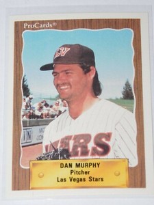 1990 PROCARDS LAS VEGAS STARS DAN MURPHY CARD #117