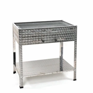 Edelstahl Holzkohlegrill Profi Grill Verein Catering Gastronomie 810mm - Bild 1 von 3