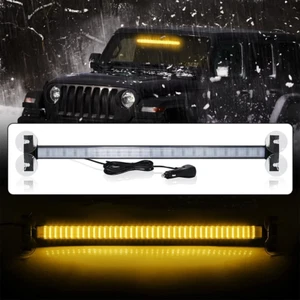 80LED Gelb Rot Blau Auto Notfall Strobe Licht blinkende Warnung Nebellampe Bar - Bild 1 von 21