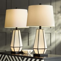 Oray Brushed Steel Swing Arm Wall Lamp Set Of 2 (736101805007)