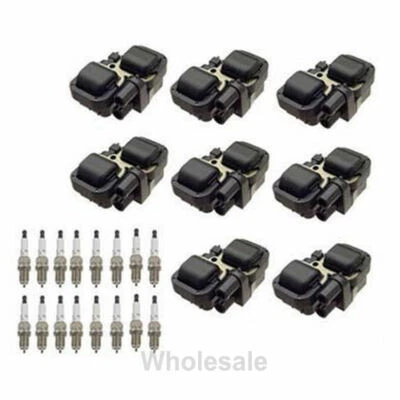 8 bobinas de encendido B320*8 y 16 bujías para Mercedes-Benz 0001587803 UF359 IC088 Foto 1 de 2