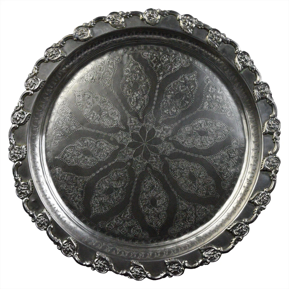 Marokkanisches Serviertablett I Orientalisches Tablett I Teetablett - Bild 1 von 1