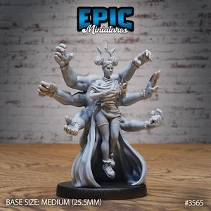 Divine Priestess A by Epic Miniatures RPG D&D Pathfinder 3D Print - Picture 1 of 2