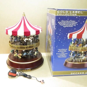 Mr. Christmas Animated Double Decker Carousel Music Lights Spins 30 Songs VIDEO - Picture 1 of 11