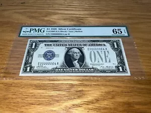 one dollar 1928 silver certificate #64 low serial number - Picture 1 of 4