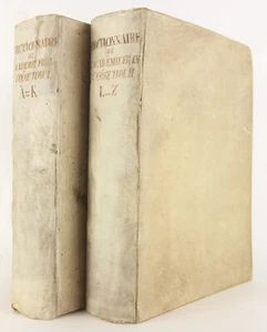 Dictionnaire de l'Academie Francoise 1798 5th Ed Assn Copy 1977 Nobel Laureate - Picture 1 of 14