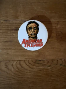 American Splendor Movie Promo pin button pinback comic HARVEY PEKAR - Picture 1 of 2
