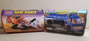 1999 Ritvik Mega Bloks 9256 Highway Rig & 9255 Minenbagger Neu in OVP - Bild 1 von 6