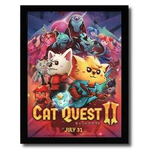 2020 Cat Quest II 2 stampa incorniciata annuncio/poster PS4 arte videogioco Nintendo Switch - Foto 1 di 8