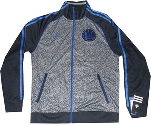 Chaqueta Adidas Golden State Warriors Toda Estática Gran Tamaño $100 NUEVAS etiquetas - Imagen 1 de 3