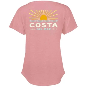 New Authentic Costa Del Mar Short Sleeve Carmel Desert RoseT-Shirt XLarge - Picture 1 of 2