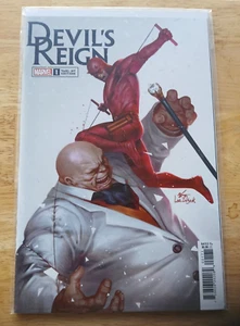 DEVIL'S REIGN #1 1:25 LEE INHYUK VARIANT NM 2021 MARVEL DAREDEVIL VS. KING PIN - Picture 1 of 1