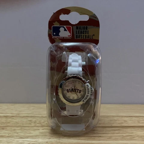 SAN FRANCISCO GIANTS Game Time Officially Licensed MLB "Flash White" Men's Watch Cover