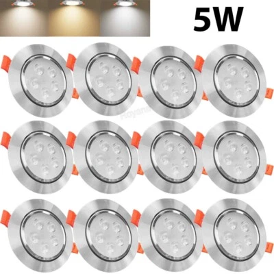 2-20X LED Einbauleuchte 5W Einbaustrahler Decken Leuchte Set Einbau Spot 230V - Bild 1 von 4
