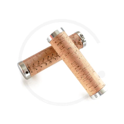 Fahrrad Kork Lenker Griffe mit Klemmringen schraubbar | Lock-On Cork Grips - Bild 1 von 4