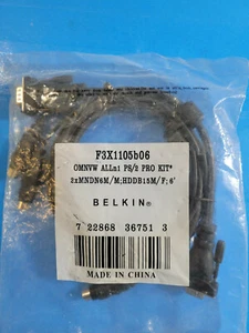 Belkin F3X1105B06 OmniView All in 1 PS/2 Pro Kit 6ft PS2 KVM Cable - Photo 1/7