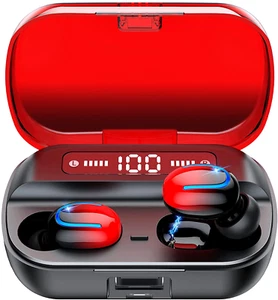 Wireless Ear Buds, Bluetooth Waterproof Headphones, Earbuds, Noise Cancelling - Picture 1 of 12