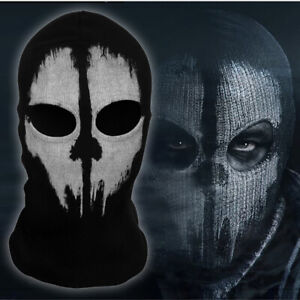 New Black Ghost Simon Riley Skull Balaclava Ski Hood Cycling Skateboard  Warmer Full Face Ghost Mask