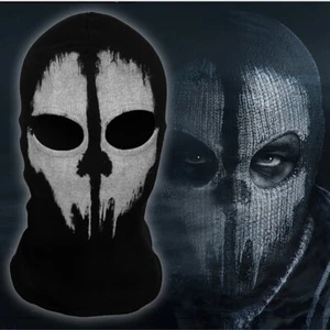 2 Hole Balaclava Halloween Ghost Skull Face Mask Bike Ski Motorcycle Helmet Hood - Picture 1 of 60