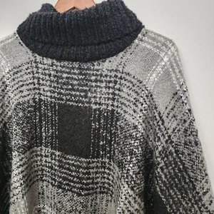 Hatch Maternity Turtle Neck Poncho Acrylic Sweater Fringe One Size Warm Pullover - Picture 1 of 5
