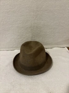 Vintage 1960s 1970s Stetson 3X Beaver Hat Brown 7 1/8 - Picture 1 of 15
