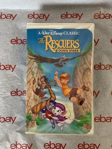 The Rescuers Down Under ~ Disney Black Diamond Edition VHS 1142 1991 - Imagen 1 de 4
