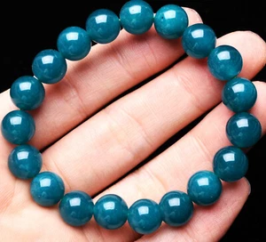 10.3mm Natural Turquoise Amazonite Gemstone Round Beads Bracelet AAAAA - Picture 1 of 6