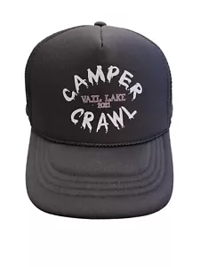 Otto - Camper Crawl Vail Lake 2021 Black Youth Size Snapback Hat Cap - Picture 1 of 6